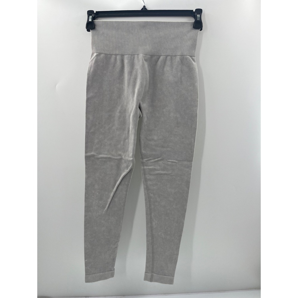 Kyodan Womens Gray Mineral Wash Seamless High Waisted Leggings Size‎ Medium